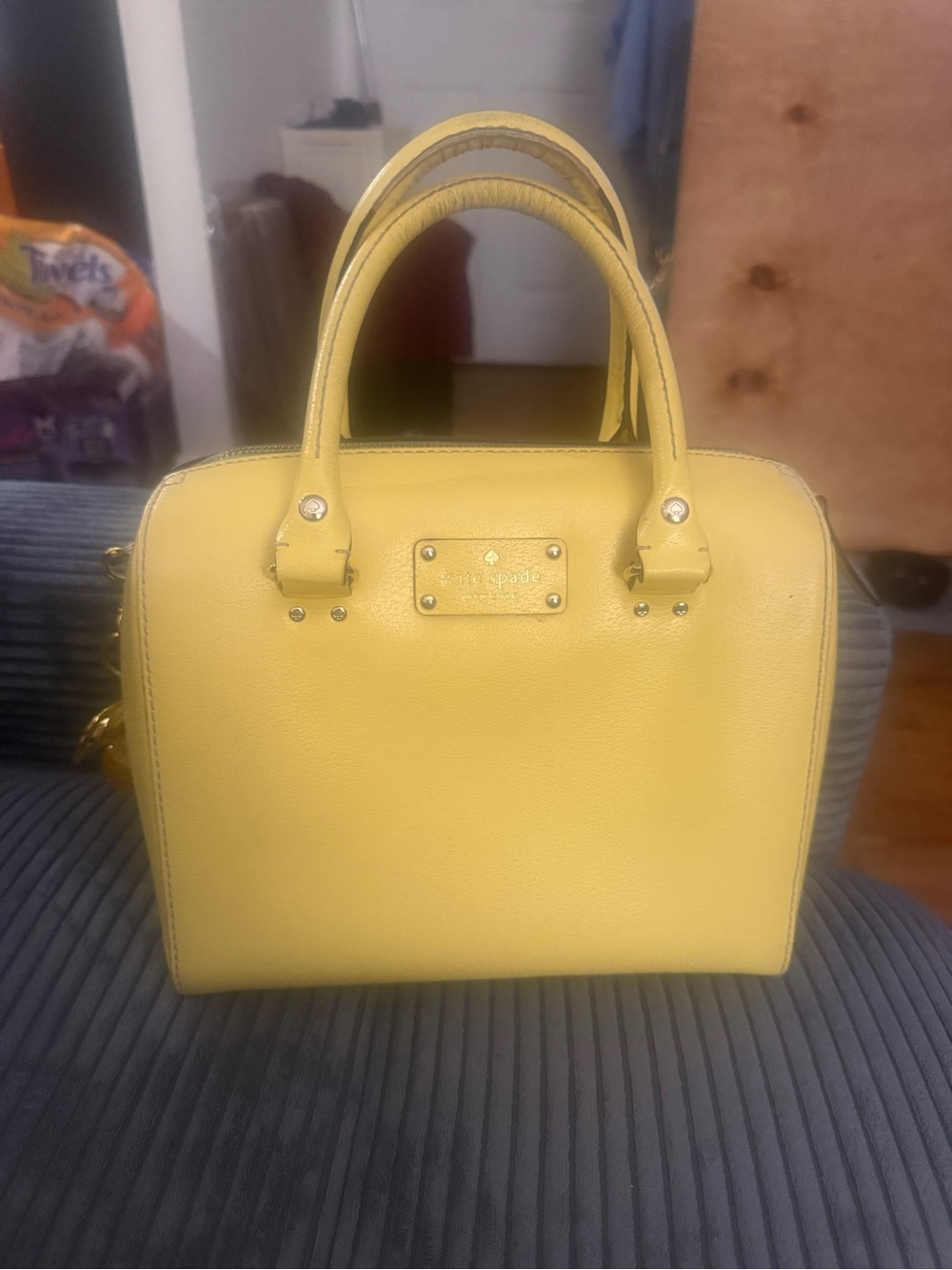kate spade New York Yellow Leather Satchel